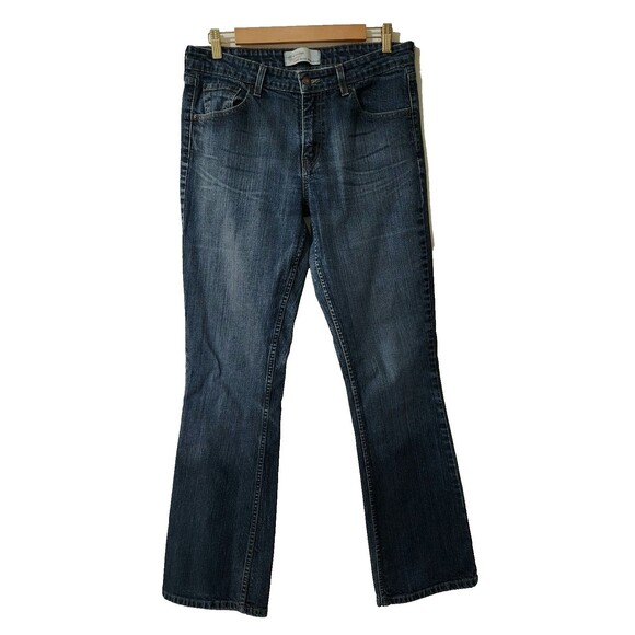 Levi Strauss Signature Womens Low Rise Bootcut Jeans Blue WPL423 Size 12 Long - Picture 1 of 11